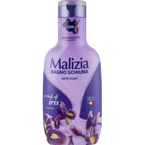 Гель-пена для душа и ванны Malizia Bath Foam Iris Petals (Лепестки ириса), 1 л